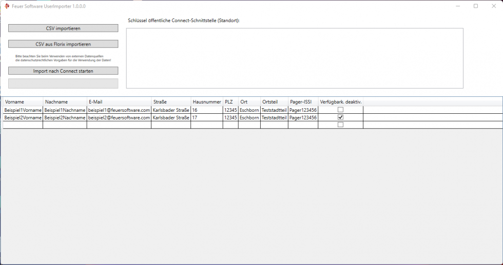 CSV User Importer - Feuer Software GmbH